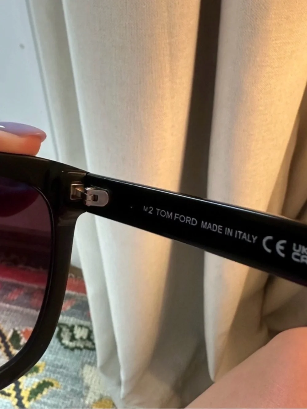 Tom Ford Amarra 55m Gradient Square Sunglasses - Like New